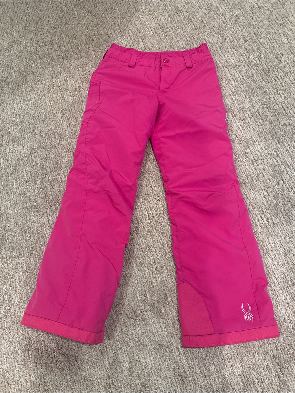 Spyder Girls' Bright Pink Snow Pants - Insulated Ski Joggers